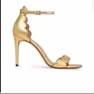 Rachel zoe gold heels